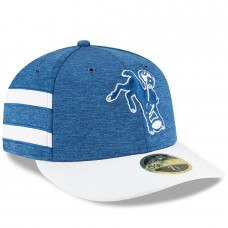 Men's Indianapolis Colts New Era Royal/White 2018 NFL Sideline Home Historic Low Profile 59FIFTY Fitted Hat 3058514